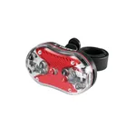 Linterna trasera para bicicleta 9 LEDs con 2 pilas AAA 1