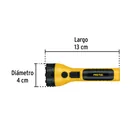 Linterna plástica de LED, 120 lm, recargable, PRETUL 3