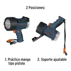 Linterna reflectora LED 300 lm recargable, TRUPER 4