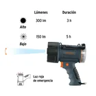 Linterna reflectora LED 300 lm recargable, TRUPER 9