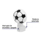 Luz de noche con lámpara E12, balón soccer, VOLTECK 2