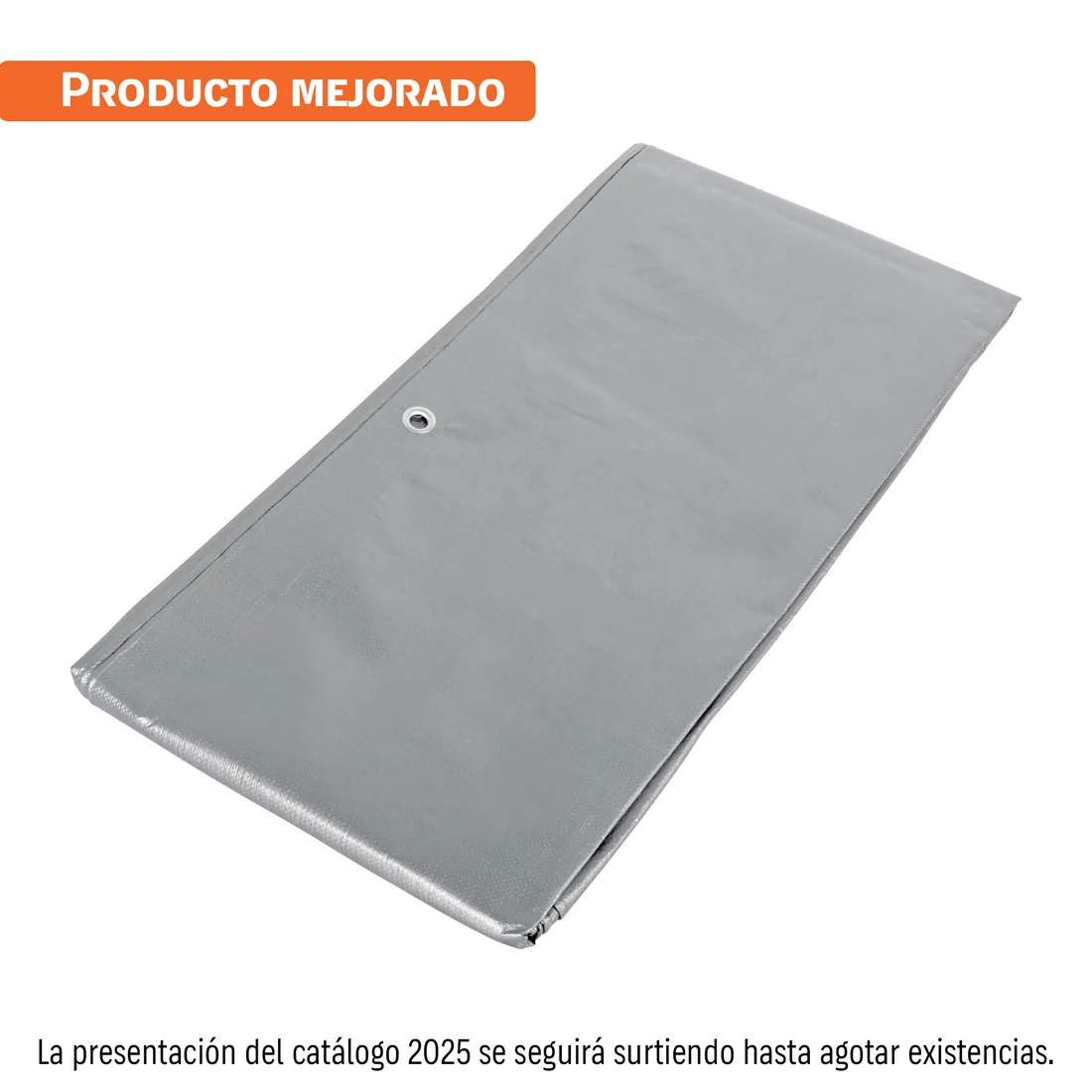 Lona de polietileno reforzada 2 x 3 m, gris, 180g/m2, TRUPER