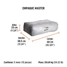 Lona de polietileno reforzada 3 x 4 m, gris, 180g/m2, TRUPER 6