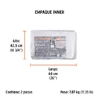 Lona de polietileno reforzada 4 x 5 m, gris, 180g/m2, TRUPER 5