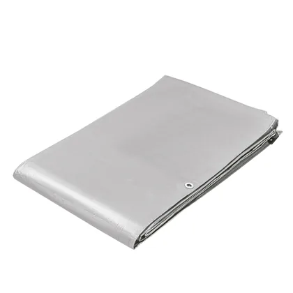Lona de polietileno reforzada 5 x 6 m, gris, 180g/m2, TRUPER