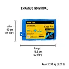 Lona de polietileno 4 x 5 m, azul, 110 g/m2, PRETUL 4