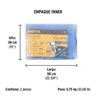 Lona de polietileno 4 x 6 m, azul, 110 g/m2, PRETUL 5
