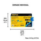 Lona de polietileno 1.5 x 2 m, azul, 110 g/m2, PRETUL 4