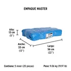 Lona de polietileno 1.5 x 2 m, azul, 110 g/m2, PRETUL 6