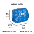 Lona de polietileno 3 x 6 m, azul, 110 g/m2, PRETUL 6