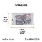 Lona de polietileno reforzada 3 x 3 m, gris, 180g/m2, TRUPER 5