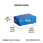 Lona de polietileno 4 x 4 m, azul, 110 g/m2, PRETUL 6