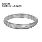 Rollo de 1 kg alambre galvanizado, calibre 18, FIERO 3