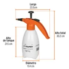 Fumigador de 1 litro doméstico, TRUPER 2