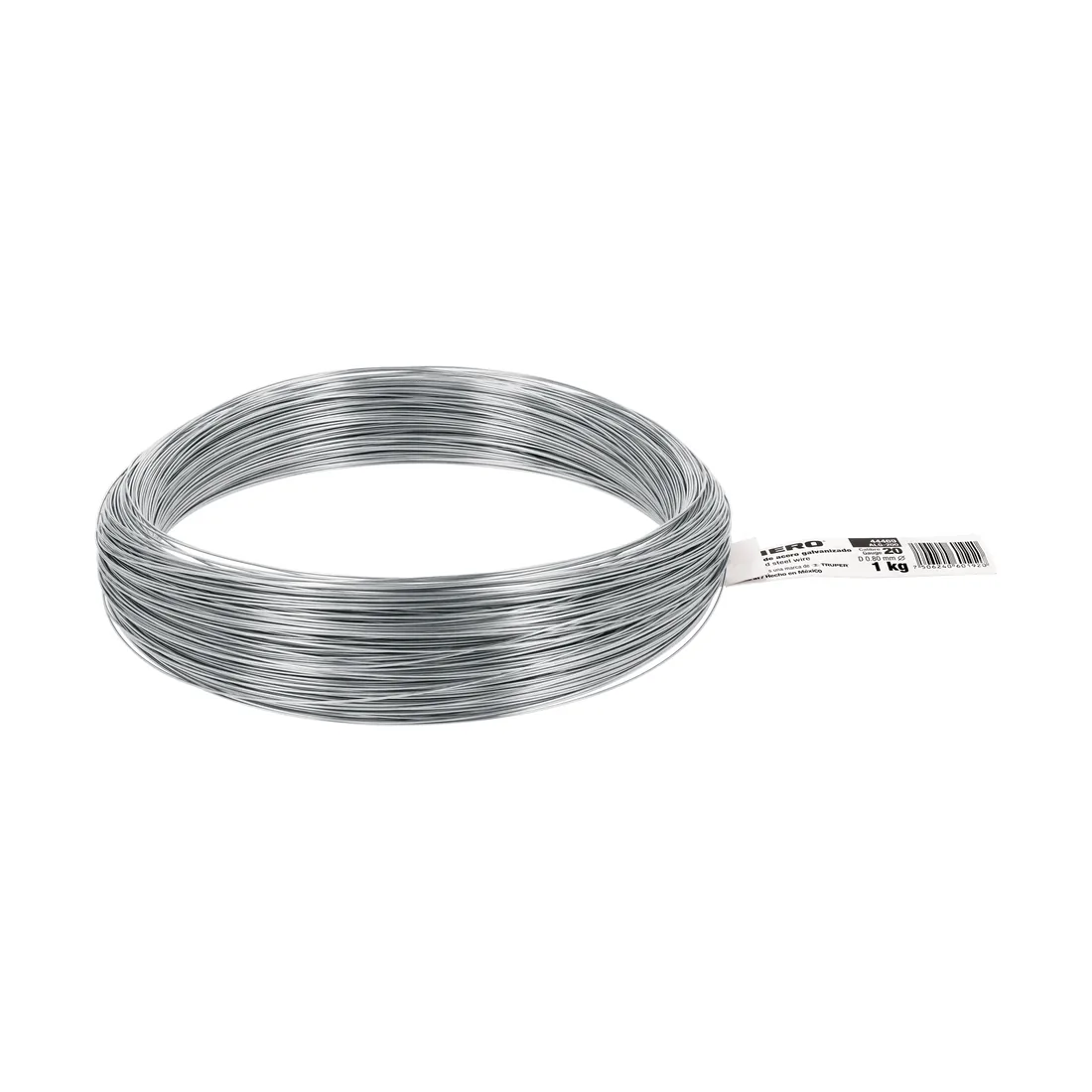 Rollo de 1 kg alambre galvanizado, calibre 20, FIERO