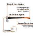 Hacha Michigan 4 lb, mango fibra de vidrio 34', TRUPER 2