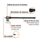 Hacha labor entera 3-1/2 lb, mango de fibra de vidrio 36' 2