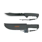 Machete doble filo 10', cacha inyectada, con funda, TRUPER 1