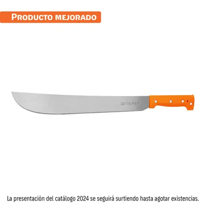 Machete estándar 16' cacha naranja remachada, TRUPER