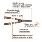 Tijera para poda, mangos extensibles, TRUPER 2