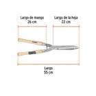 Tijera para poda 55 cm, Classic, mangos de madera, TRUPER 3