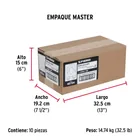 Bolsa c/100 nudos (perros) de hierro p/cable de 1/8', FIERO 8