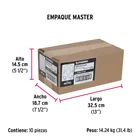 Bolsa c/50 nudos (perros) de hierro p/cable de 3/16', FIERO 8