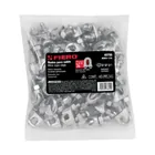 Bolsa c/40 nudos (perros) de hierro p/cable de 1/4', FIERO 6