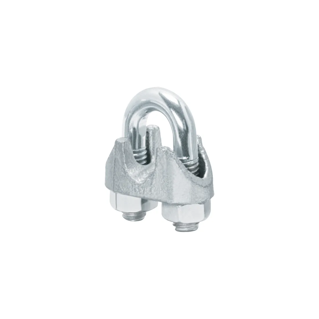 Bolsa c/25 nudos (perros) de hierro p/cable de 5/16', FIERO