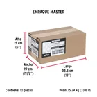 Bolsa c/25 nudos (perros) de hierro p/cable de 5/16', FIERO 8