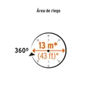 Aspersor b/metálica giratorio 3 brazos de aluminio, TRUPER 4