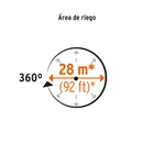 Aspersor agrícola de 3/4' fundido en latón, TRUPER 4