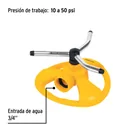 Aspersor giratorio de 3 brazos con base plástica, PRETUL 3