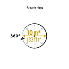 Aspersor giratorio de 3 brazos con base plástica, PRETUL 4
