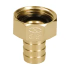 Conector 5/8' hembra de latón sólido para manguera, TRUPER 1