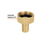 Conector 1/2' hembra de latón sólido para manguera, TRUPER 2