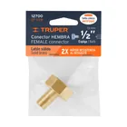 Conector 1/2' hembra de latón sólido para manguera, TRUPER 3