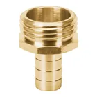 Conector 1/2' macho de latón sólido para manguera, TRUPER 1