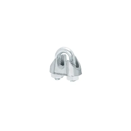 Blíster c/2 nudos (perros) de hierro p/cable de 1/8', FIERO