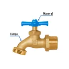 Llave p/manguera, de latón, 180g, 3/4', granel, FOSET 2