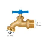 Llave p/manguera, de latón, 180g, 3/4', granel, FOSET 3