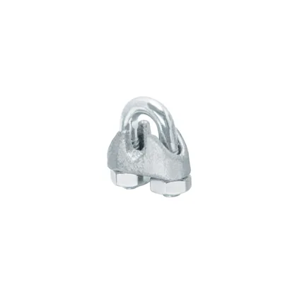 Blíster c/2 nudos (perros) de hierro p/cable de 3/16', FIERO