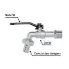 Llave de esfera, 1/2' de zinc, PRETUL 3