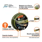 Manguera 3/4' anti-torceduras 6 capas 30m conexiones d/metal 2