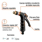 Pistola para riego 2 funciones con recubrimiento y boquilla 2