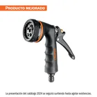Pistola para riego de 8 funciones metálica con recubrimiento 1