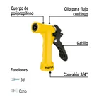 Pistola plástica para riego de 4', 2 funciones, PRETUL 2