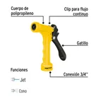Pistola plástica para riego de 5', 2 funciones, PRETUL 2