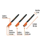 Juego de 3 minicepillos de alambre 28 pinceles, TRUPER 3