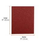 Lija de esmeril roja grano 40 de óxido de aluminio, TRUPER 2